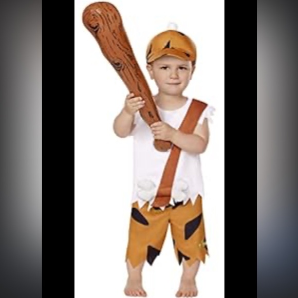 Spirit Kids Prehistoric Costume - White and Brown - Picture 1 of 10